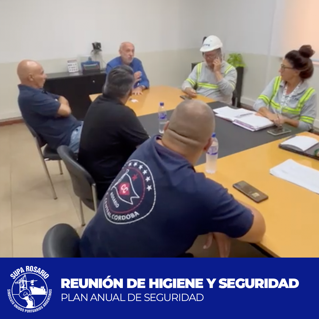 Reunión sobre Higiene y Seguridad en Terminal Puerto Rosario