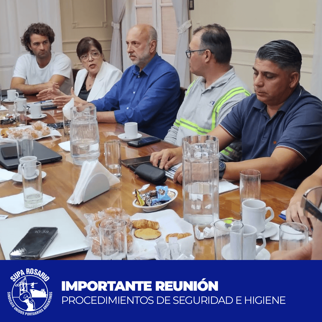 Reunión de coordinación en el ENAPRO con representantes de SUPA Rosario