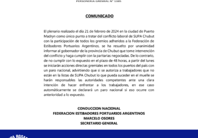Reunión del plenario en Puerto Madryn sobre paritarias