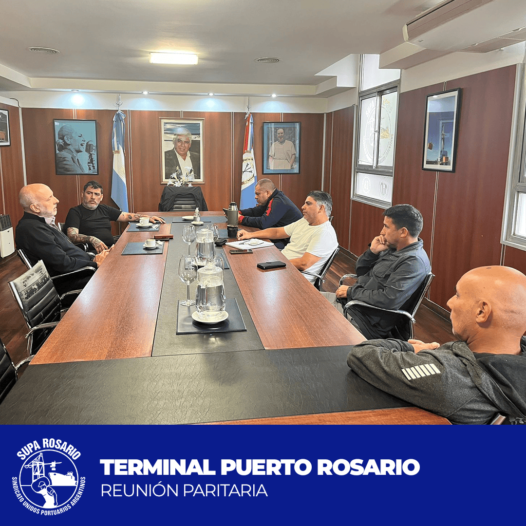 Reunión paritaria entre SUPA Rosario y Terminal Puerto Rosario