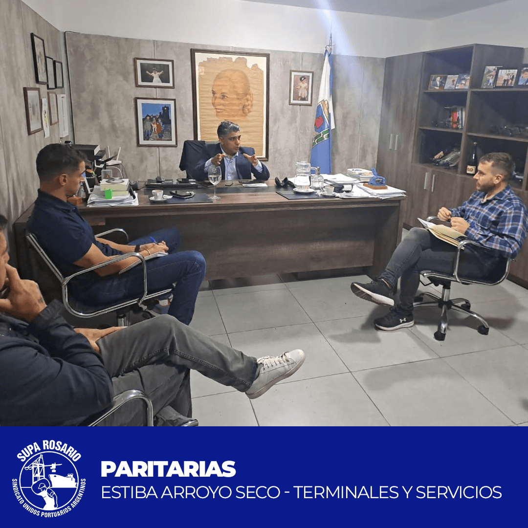 Reunión paritaria con la comisión directiva de Estiba Arroyo Seco
