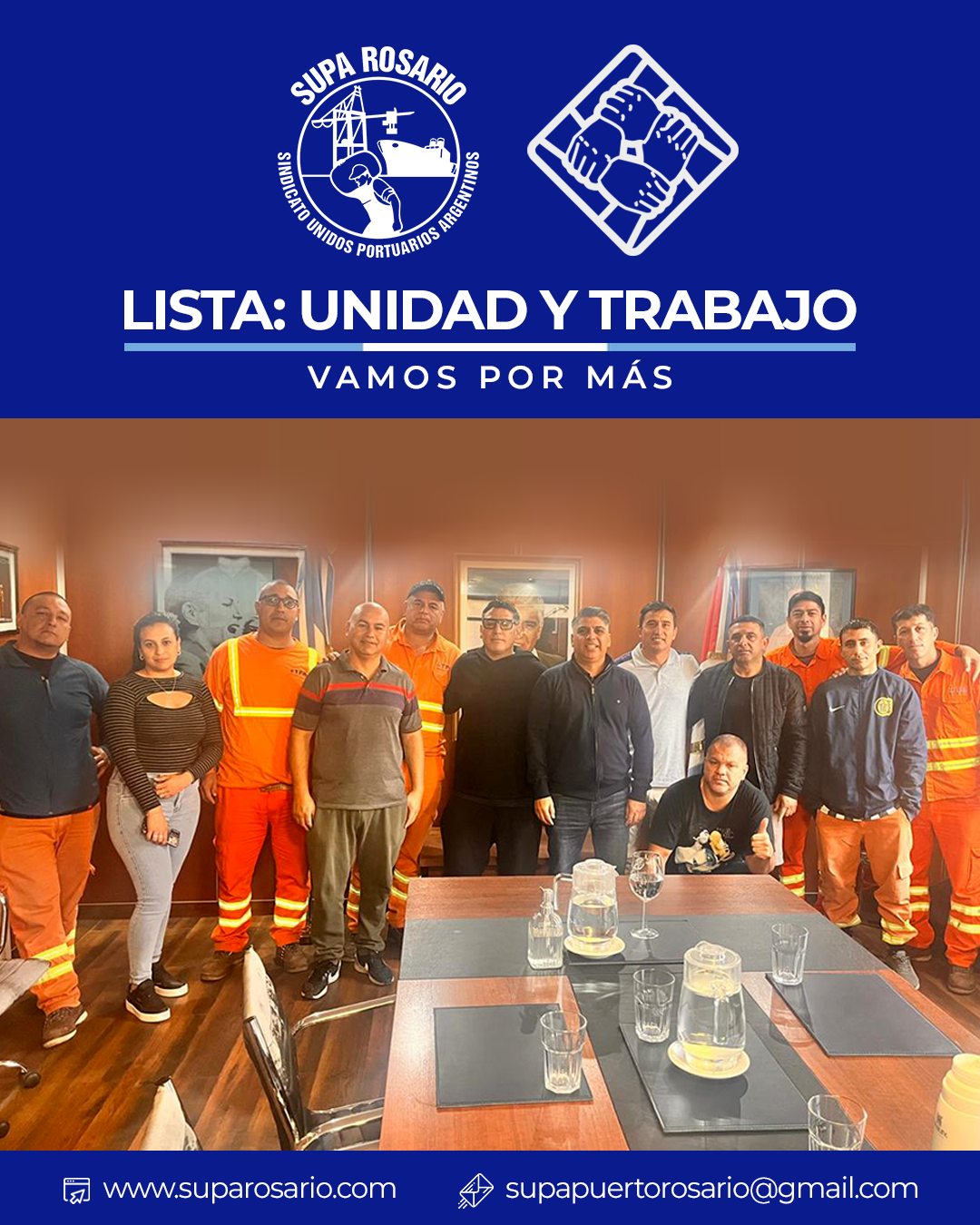 Reunión de la lista Unidad y Trabajo en SUPA Rosario