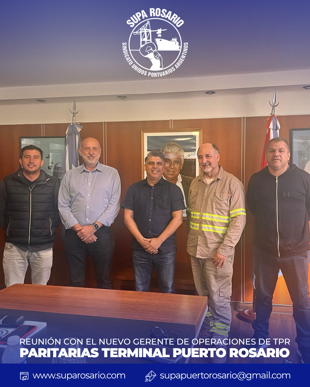 Reunión entre SUPA Rosario y Gerente de TPR, Aldo Signorelli.