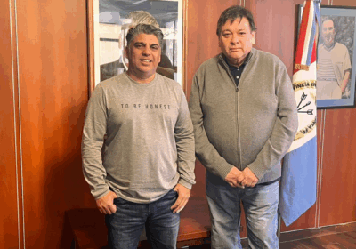 Marcelo Osores en reunión con trabajadores portuarios de SUPA Rosario