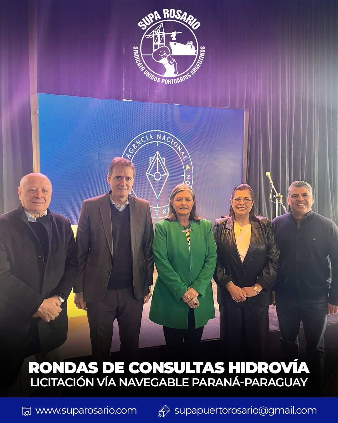 Reunión de SUPA Rosario en las rondas de consultas por la Hidrovía