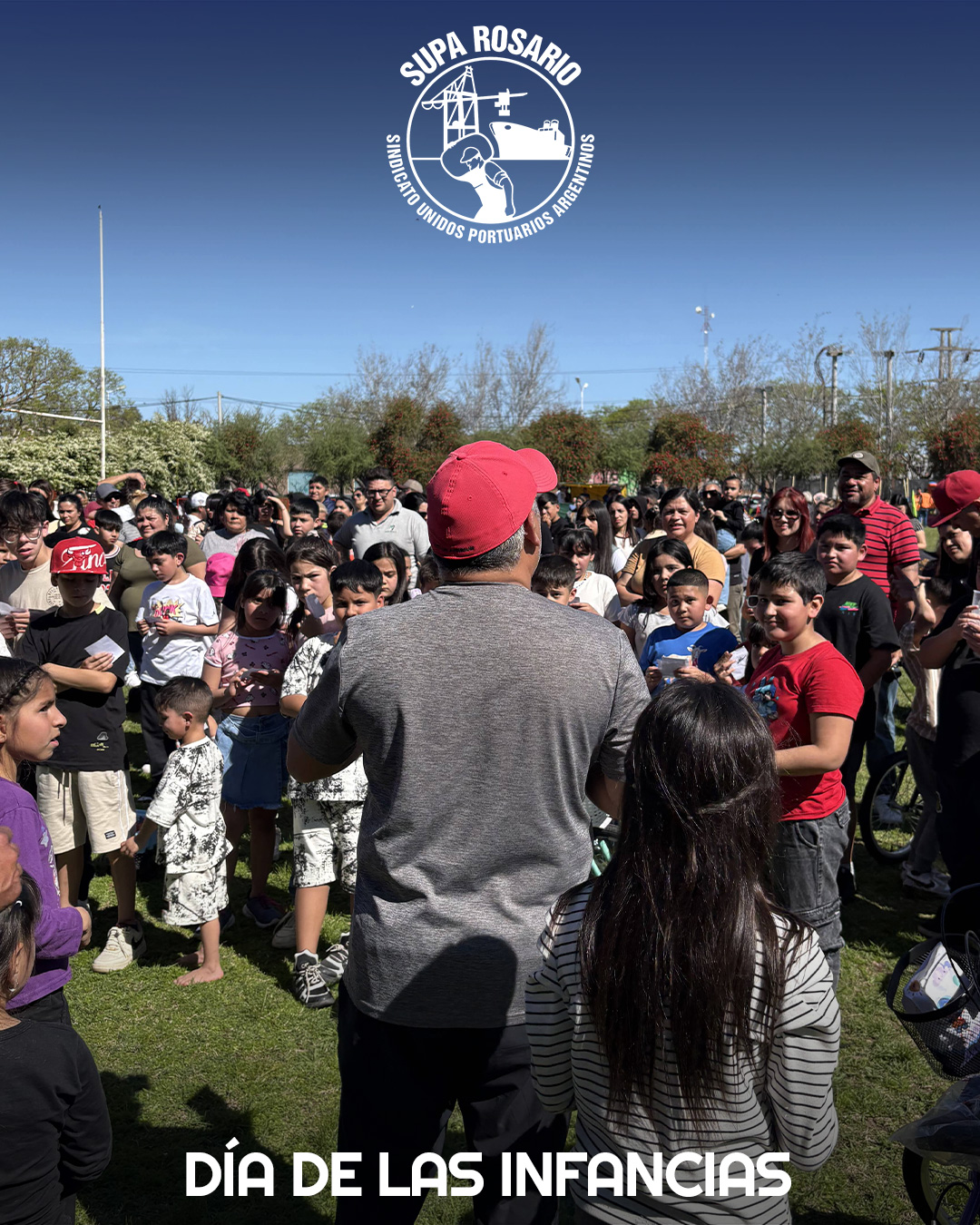 Niños disfrutando en la celebración del Día de las Infancias en SUPA Rosario