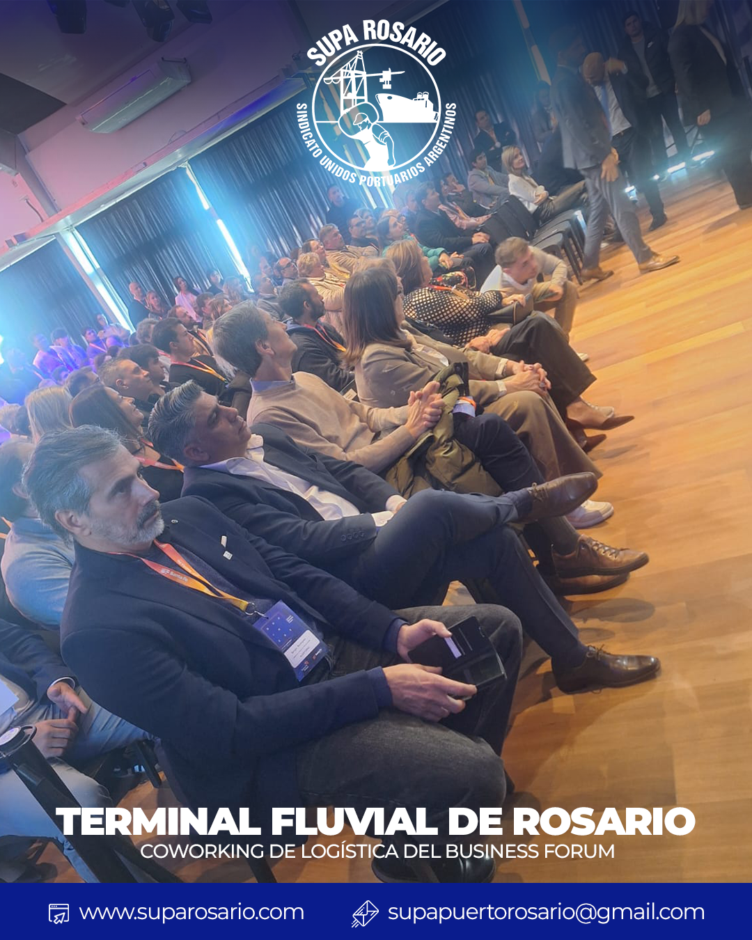 César Aybar en el Business Forum representando a SUPA Rosario
