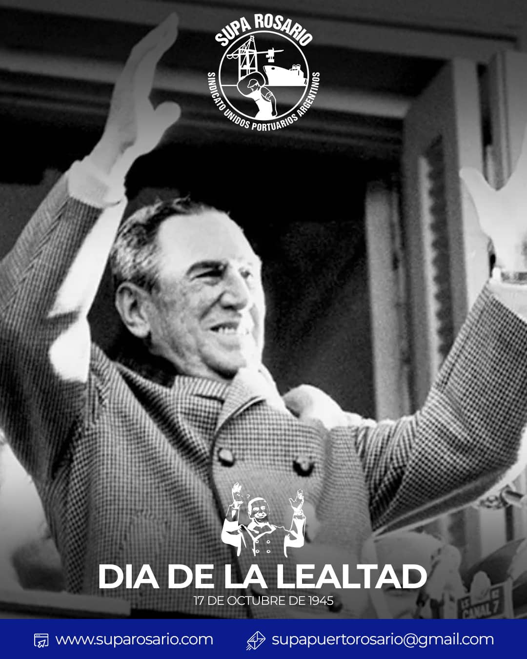 Movilización obrera en la Plaza de Mayo por la liberación de Perón