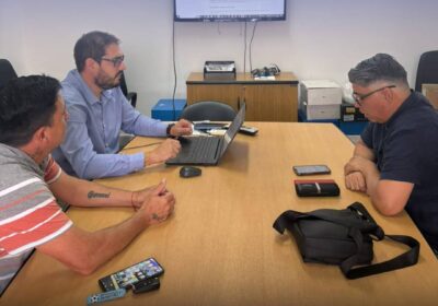 Reunión de capacitación en TPR con César Aybar y Rubén Loza