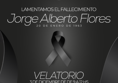 Ceremonia de despedida de Jorge Alberto Flores en el cementerio.