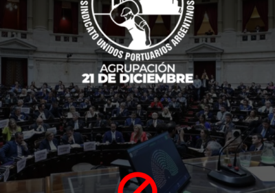 Movilización de trabajadores portuarios en defensa de derechos laborales